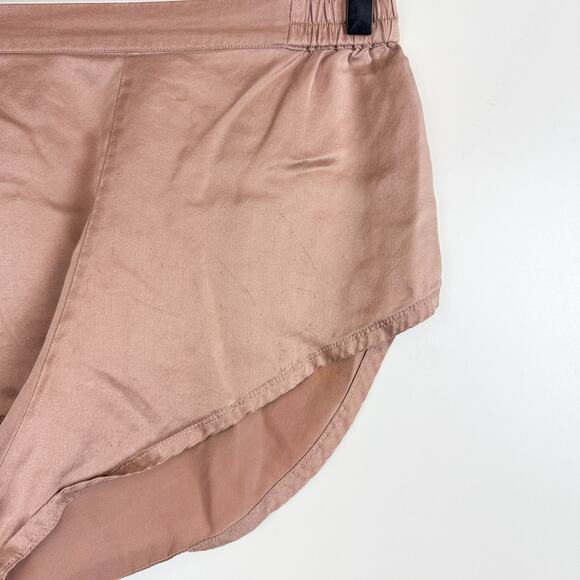 Lunya Washable Silk High Cut Brief Shorts Pink Beige - XS - Picture 2 of 8